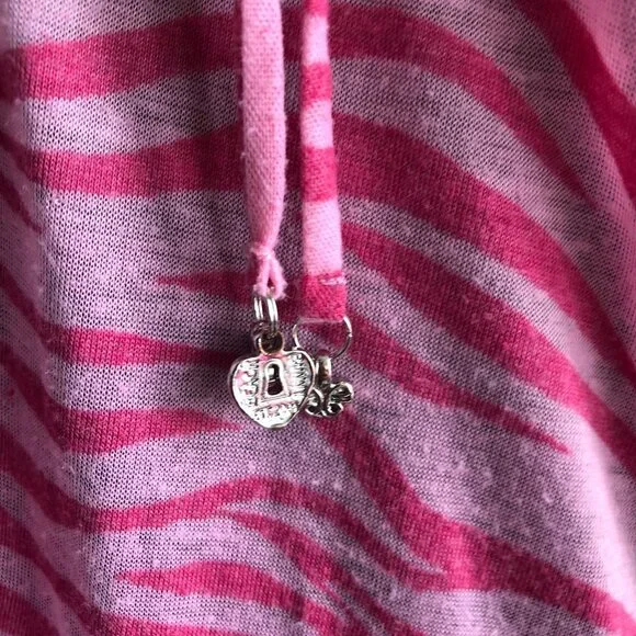 BEACH BUNNY PINK ZEBRA Soft Cotton Cover Up Sz S - Picture 4 of 6